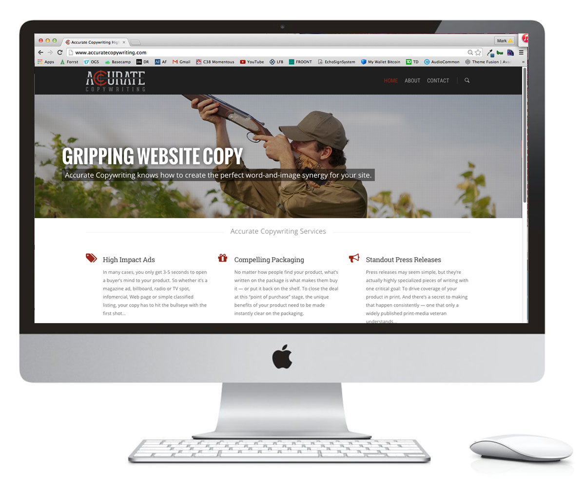 Accurate Copywriting Responsive Websiteby O'Dell Graphic Solutions
