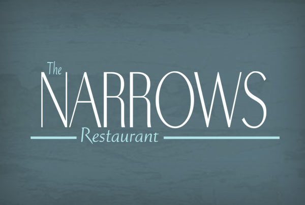 The Narrows Restaurant Logo & Website by O'Dell Graphic Solutions