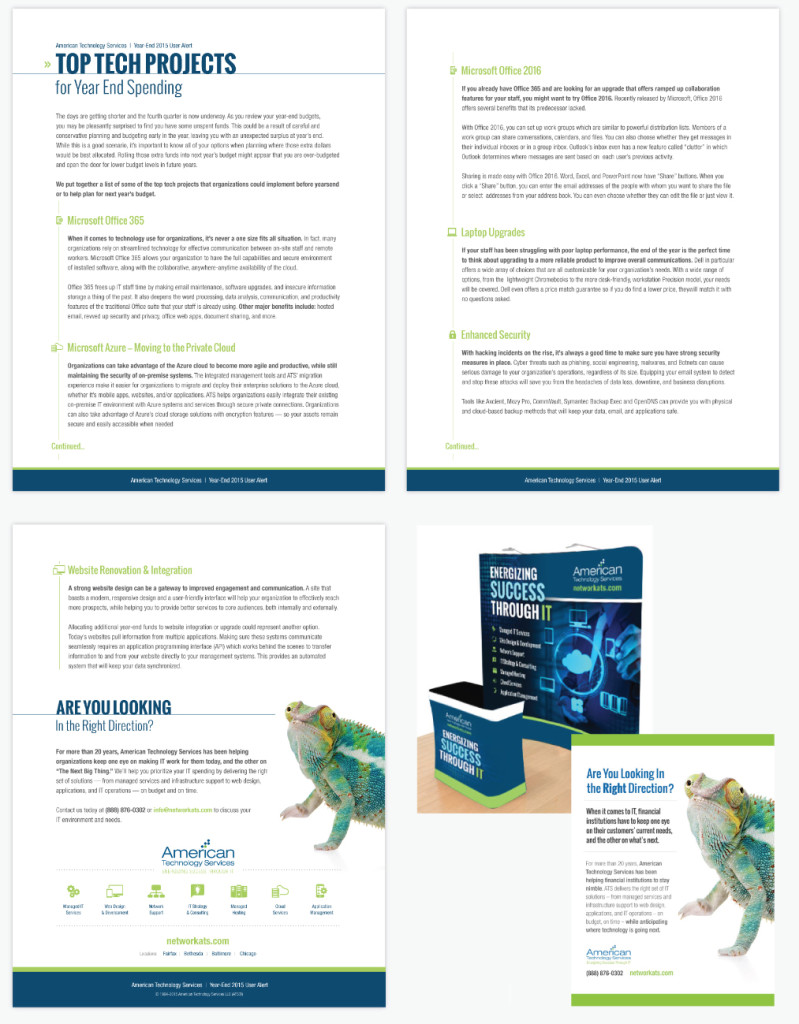 Whitepaper / Report Design for American Technology Services by O'Dell Graphic Solutions