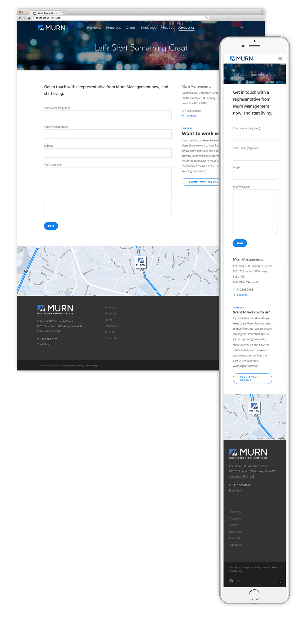 Murn Properties Website Development by O'Dell Graphic Solutions